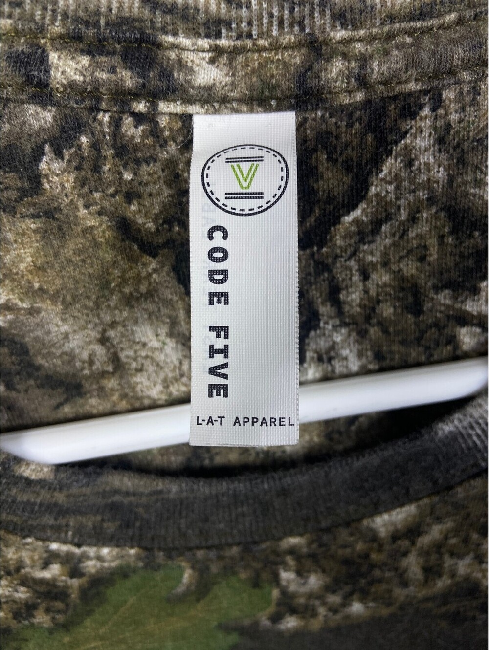 Code Five Shadrachs Coffee Shot Oxford Camouflage T-Shirt Large Local Tea Camo - Picture 3 of 8